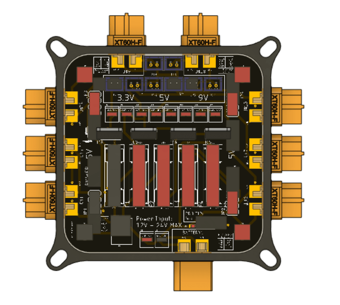 battery board assembly top angle