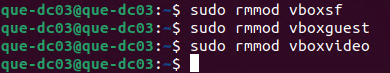 Screenshot of linux terminal